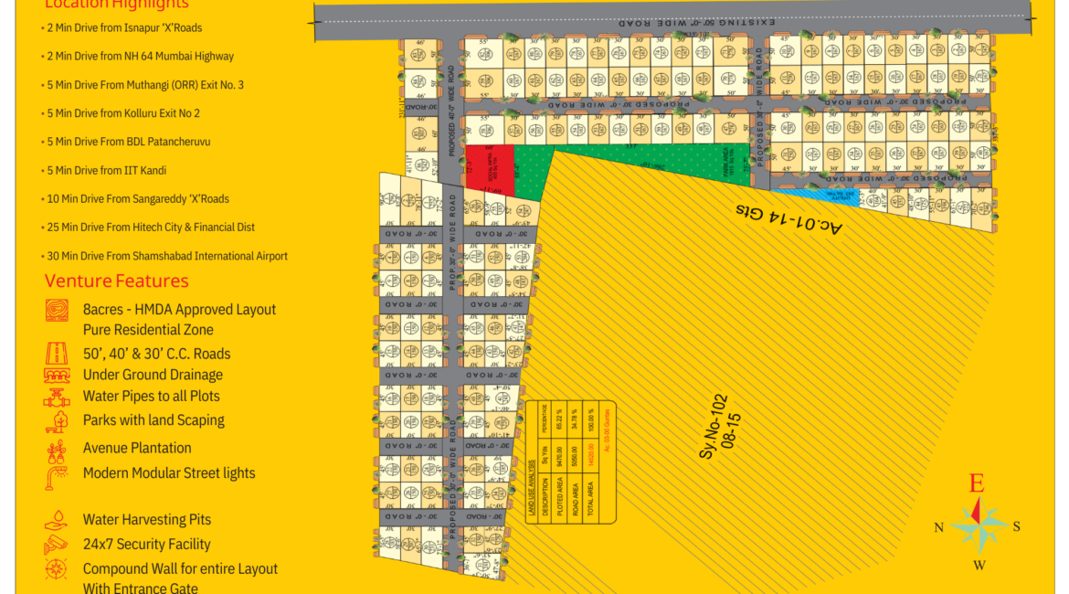 hmda & rera R1 zone residential plots for sale