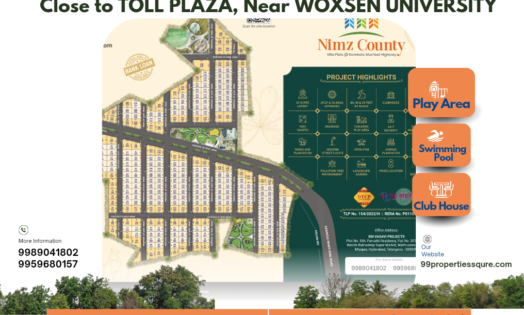 dtcp & rera gated community residential open plots on mumbai highway