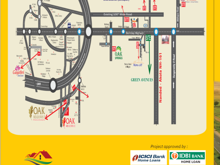 R1 hmda – RERA Residential plots at Malkapur,Sangareddy- Mumbai highway